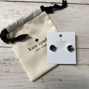 [NWT] Kate Spade Gray/Black Stud Earrings